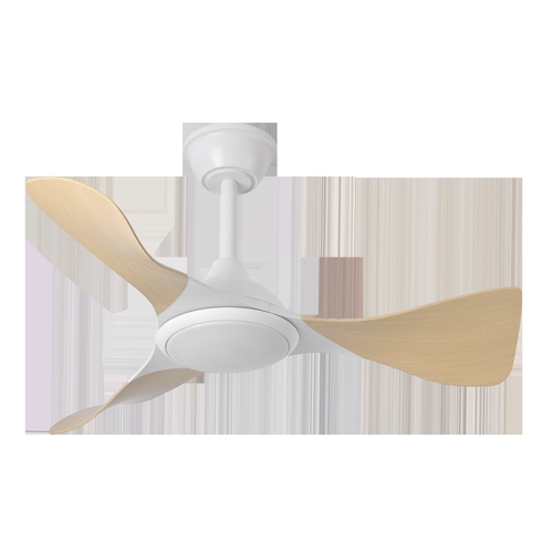 ABRILA CAIMAN Blanco-Haya 36W - Ventilador de Techo 3 Aspas