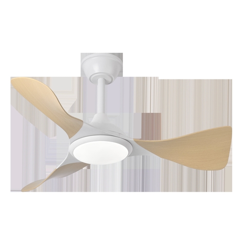 ABRILA CAIMAN Blanco-Haya 36W - Ventilador de Techo 3 Aspas
