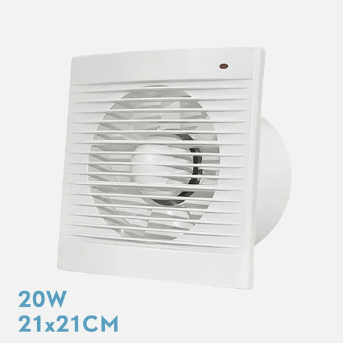 ABRILA TRANI Blanco - Extractor Baño 20W