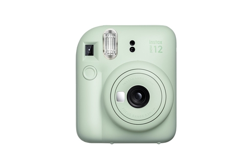 FUJIFILM MINI 12 Verde Menta - Cámara Instantánea Digital + Film + Portafoto