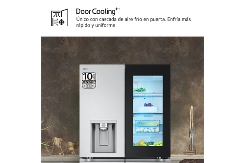 LG GMG961EVKE Acero Negro Grafito - Frigorífico Side by Side No Frost
