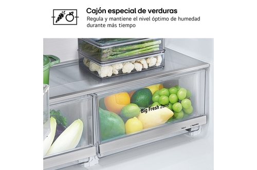 LG GMG961EVKE Acero Negro Grafito - Frigorífico Side by Side No Frost