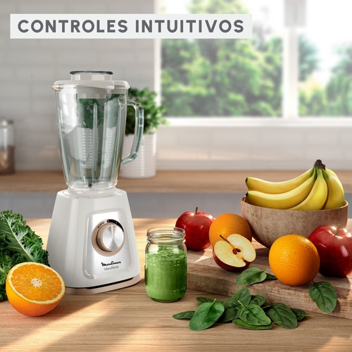 MOULINEX LM-430-A Crema - Batidora de Vaso 800W
