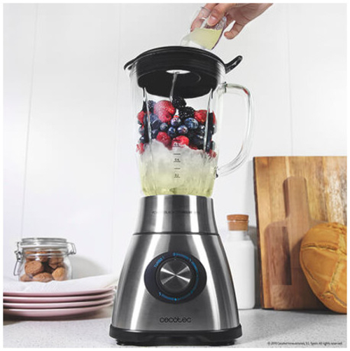 CECOTEC POWER BLACK TITANIUM INOX - Batidora de Vaso 1800W