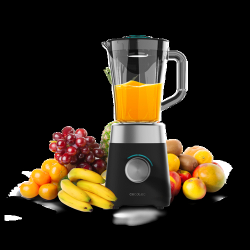 CECOTEC POWER TITANIUM1300X Negro - Batidora de Vaso 1300W 1.5L