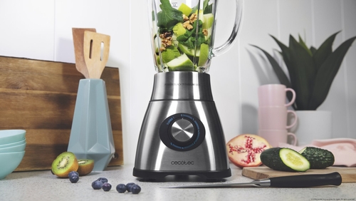 CECOTEC POWER BLACK TITANIUM INOX - Batidora de Vaso 1800W