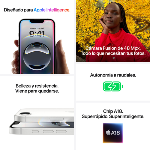 APPLE iPHONE 16E 16GB 512GB - Móvil 6.1" OLED Negro
