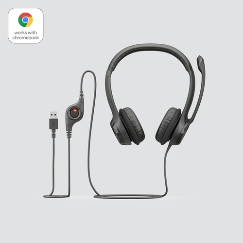 LOGITECH H390 Negro - Auricular de Diadema Con Cable
