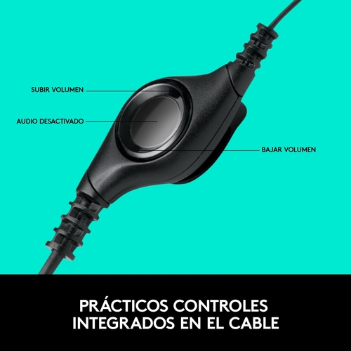 LOGITECH H390 Negro - Auricular de Diadema Con Cable