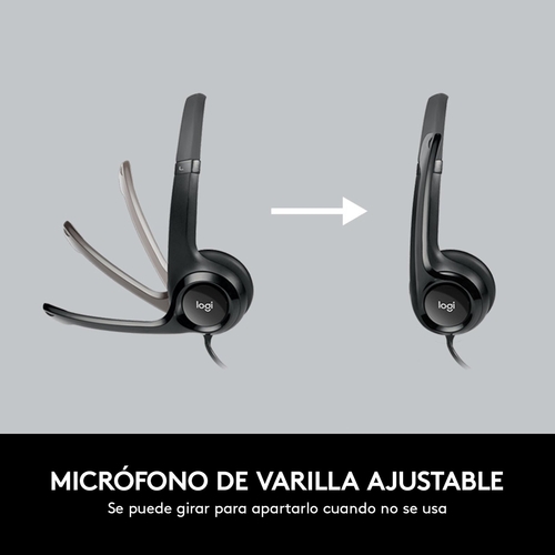 LOGITECH H390 Negro - Auricular de Diadema Con Cable