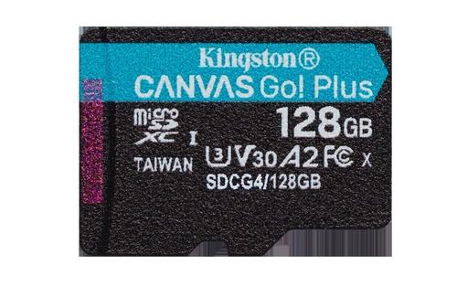 KINGSTON SDCG4 CANVAS GO PLUS - Tarjeta de Memoria 128GB + Adaptador