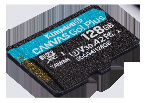 KINGSTON SDCG4 CANVAS GO PLUS - Tarjeta de Memoria 128GB + Adaptador