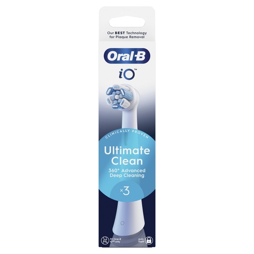 BRAUN ORAL-B IO ULTIMATE CLEAN Blanco - Recambio CEPILLO DE DIENTES 3 UD