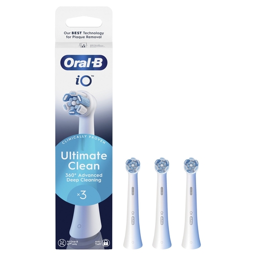 BRAUN ORAL-B IO ULTIMATE CLEAN Blanco - Recambio CEPILLO DE DIENTES 3 UD