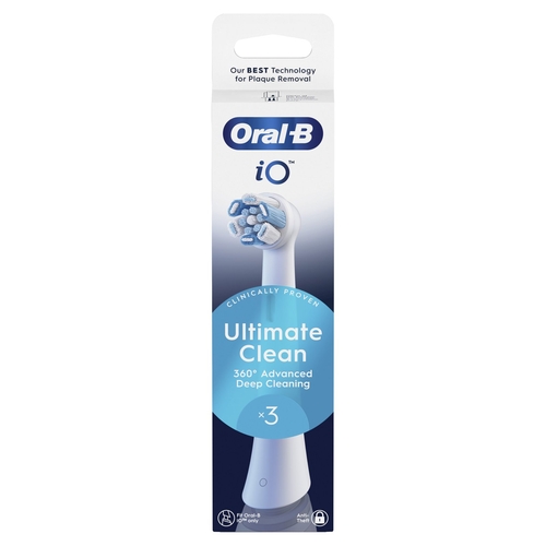 BRAUN ORAL-B IO ULTIMATE CLEAN Blanco - Recambio CEPILLO DE DIENTES 3 UD