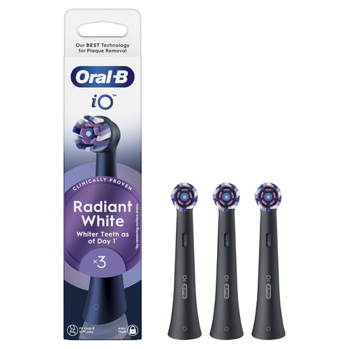 BRAUN ORAL B IO RADIANT Negro - Recambio CEPILLO DE DIENTES 3 UD