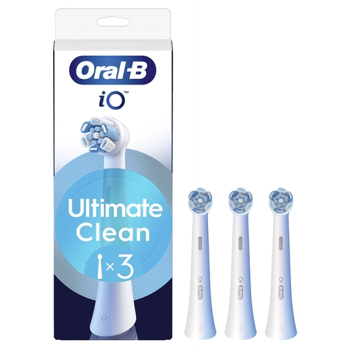 BRAUN ORAL-B IO ULTIMATE CLEAN Blanco - Recambio CEPILLO DE DIENTES 3 UD