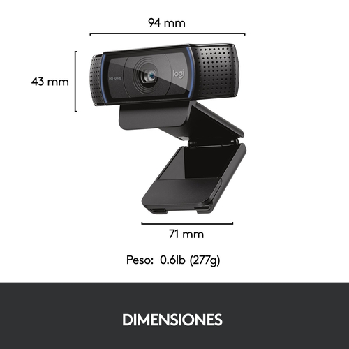 LOGITECH C290 Negro - Webcam 1080p