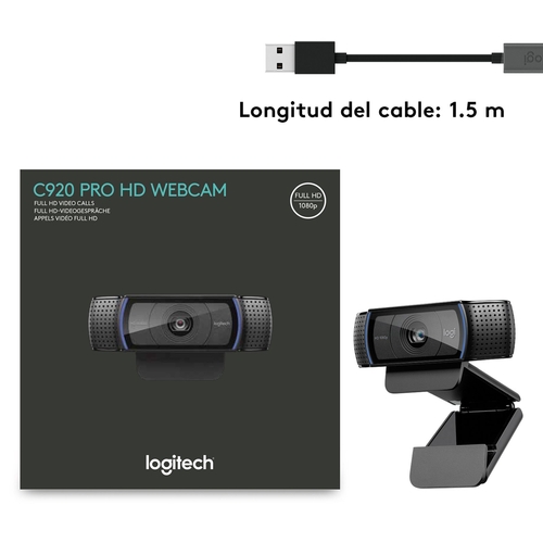 LOGITECH C290 Negro - Webcam 1080p