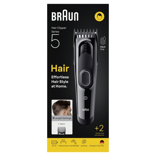 BRAUN HC5510 Negro - Cortapelos Sin Cable