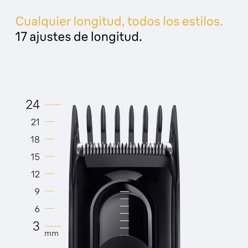BRAUN HC5510 Negro - Cortapelos Sin Cable