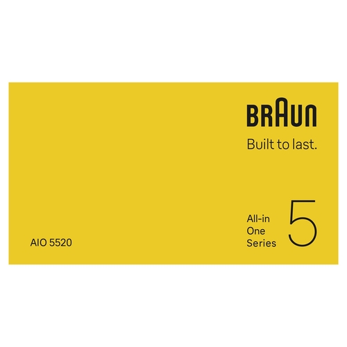 BRAUN AIO 5520 7 en 1 - Afeitadora Sin Cable
