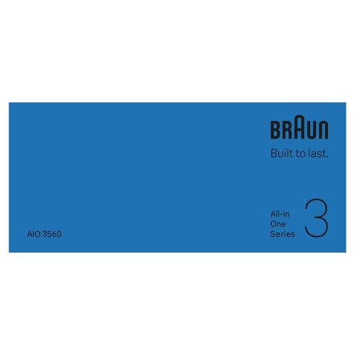 BRAUN AIO 3560 10 en 1 Negro - Afeitadora Sin Cable