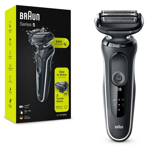 BRAUN SERIES 5 51-W1000S Negro - Afeitadora Sin Cable