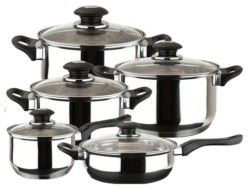 MAGEFESA Family INOX - Batería de Cocina 10 Piezas