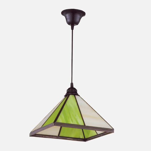 ABRILA PIRAMIDE Pistacho - Lámpara Colgante Farol 1x27