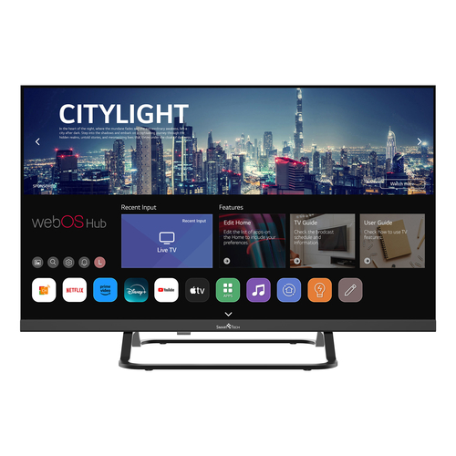 smart-tech 24HW01V Negro - TV 24" LED HD Smart TV