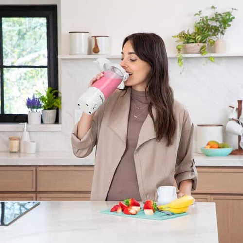 Nutribullet NBP003W INOX - Batidora de Mano Portátil