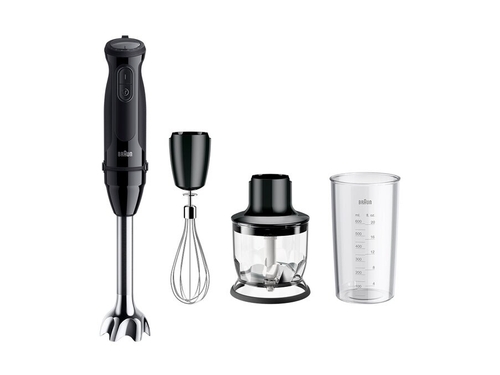 BRAUN MQ 50202 M Negro + Picadora - Batidora de Mano 1000W