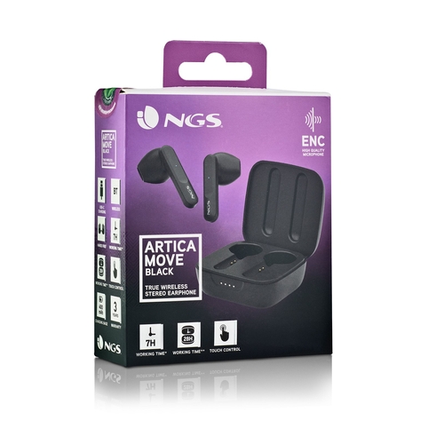 NGS ARTICA MOVE Negro - Auricular Inalámbrico Estuche