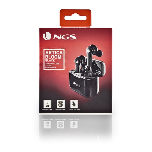 NGS ARTICA BLOOM BLACK - Auricular Inalámbrico Estuche