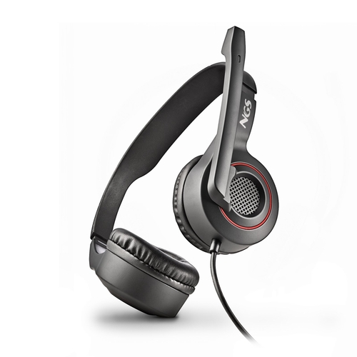 NGS MSX 10 PRO Negro - Auricular de Diadema Con Cable