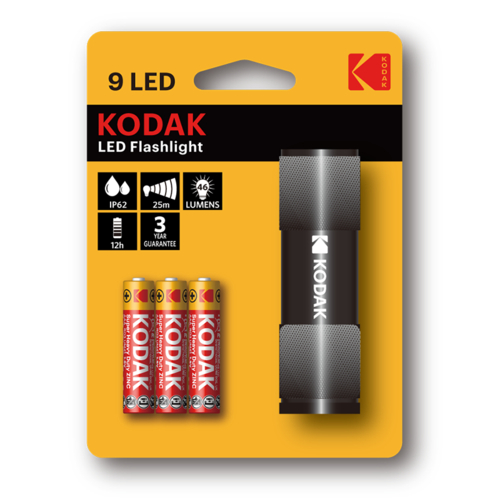 KODAK COMPACTA 3xAAA Negro - Linterna LED 46LM