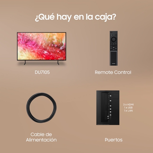 SAMSUNG TU75DU7175UXXC Negro - TV 75" UHD 4K Smart TV