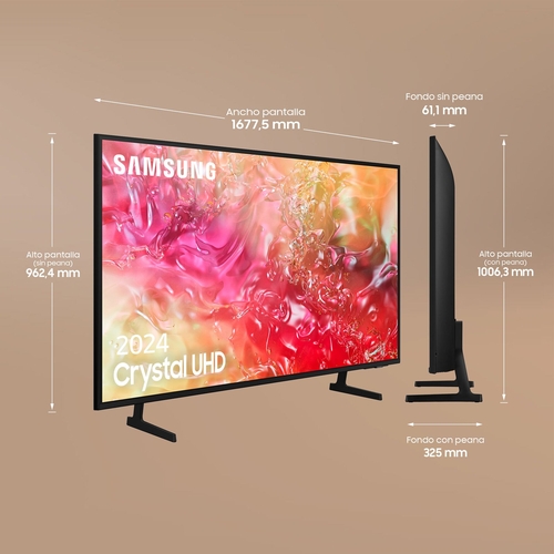 SAMSUNG TU75DU7175UXXC Negro - TV 75" UHD 4K Smart TV