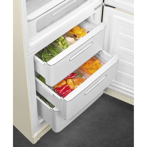 SMEG FAB32RCR6 Crema - Frigorífico Combi No Frost