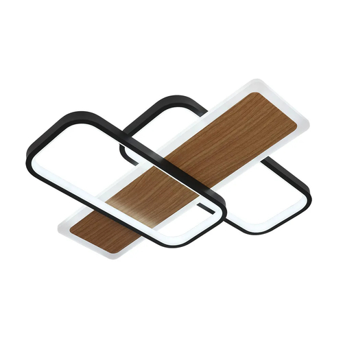 ABRILA FORQUETA Negro-Madera - Plafón 120W