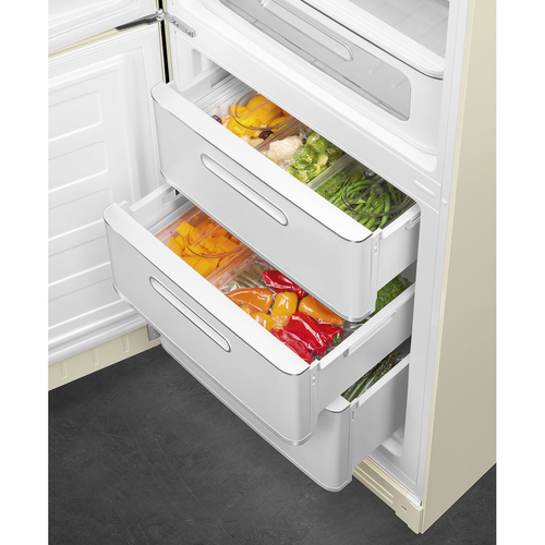 SMEG FAB32LCR6 Crema - Frigorífico Combi No Frost