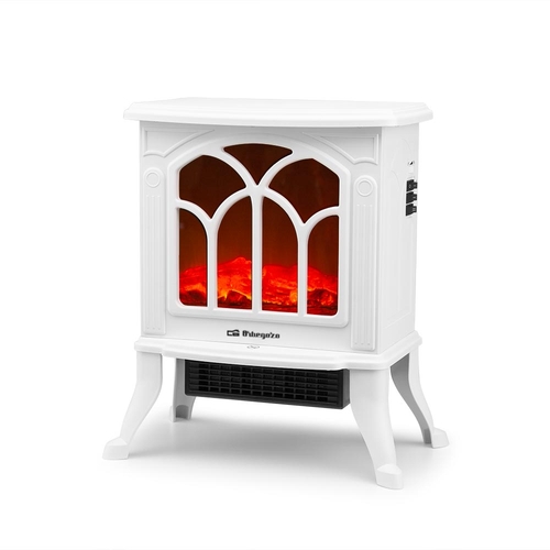 ORBEGOZO CM-9021 Blanco - Estufa Chimenea Eléctrica 1500W