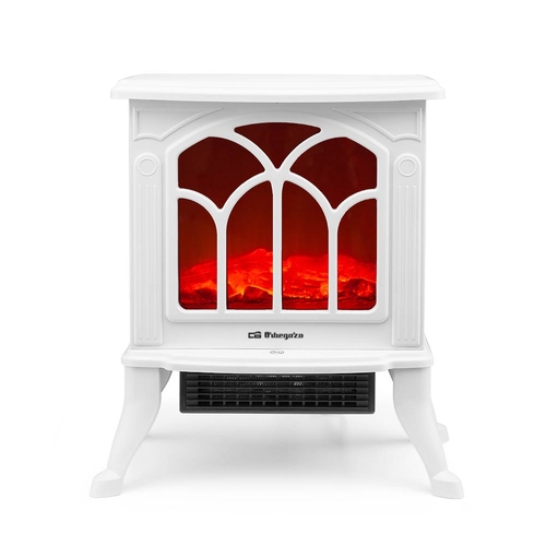 ORBEGOZO CM-9021 Blanco - Estufa Chimenea Eléctrica 1500W