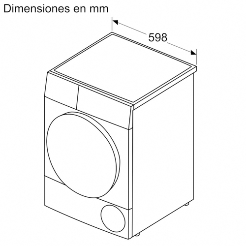 BOSCH WQG24200ES Blanco - Secadora Bomba de Calor 9KG