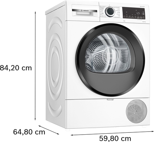 BOSCH WQG24200ES Blanco - Secadora Bomba de Calor 9KG