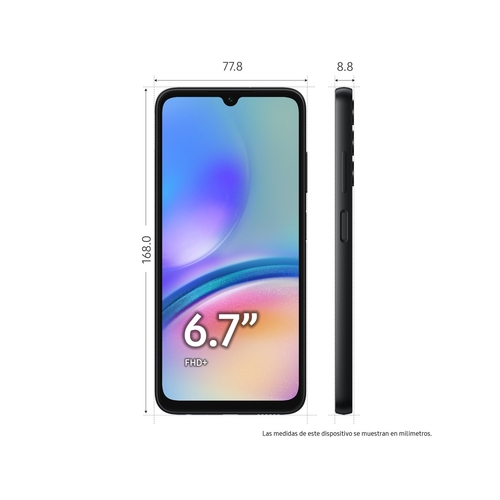 SAMSUNG GALAXY A05S Negro - Móvil 4GB 64 GB