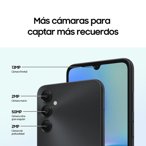 SAMSUNG GALAXY A05S Negro - Móvil 4GB 64 GB
