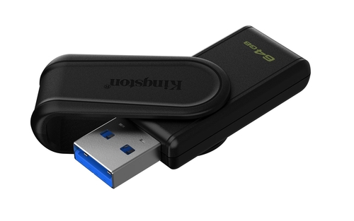 KINGSTON DATATRAVELER EXODIA S Negro - Pendrive 64GB