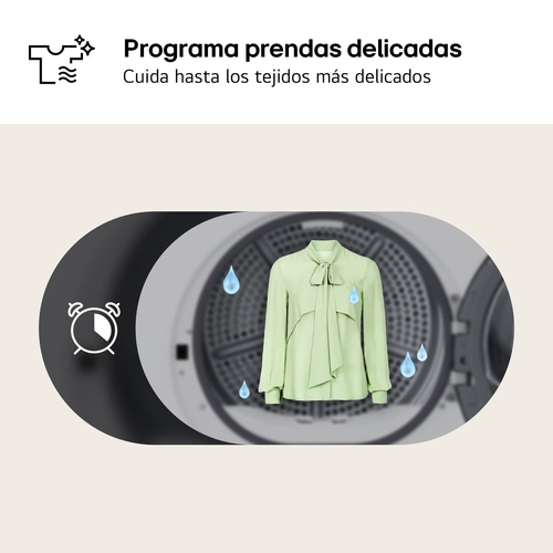 LG RHA1008NWK Blanco - Secadora Bomba de Calor 8KG 